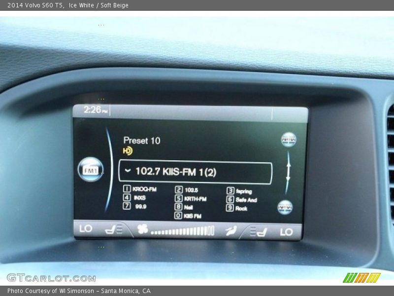 Ice White / Soft Beige 2014 Volvo S60 T5