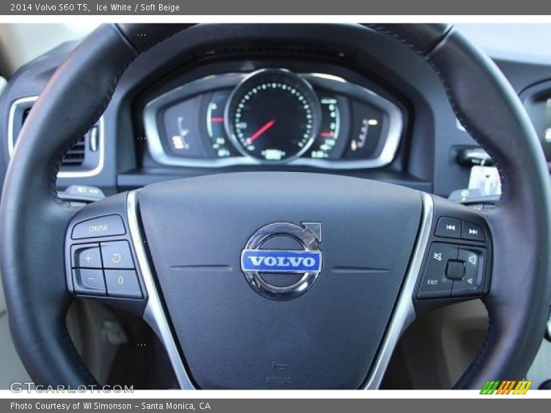 Ice White / Soft Beige 2014 Volvo S60 T5