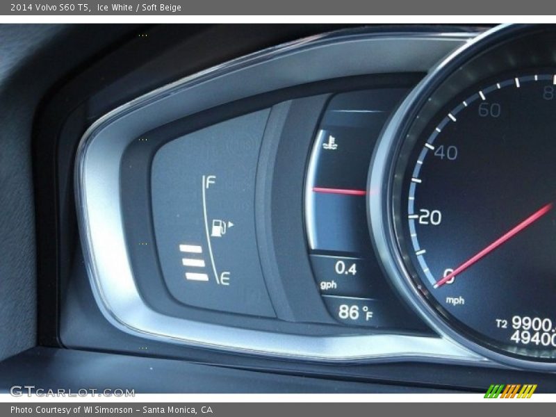 Ice White / Soft Beige 2014 Volvo S60 T5