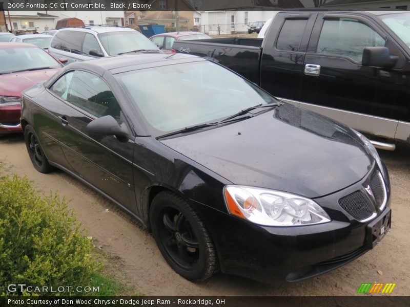 Black / Ebony 2006 Pontiac G6 GT Convertible