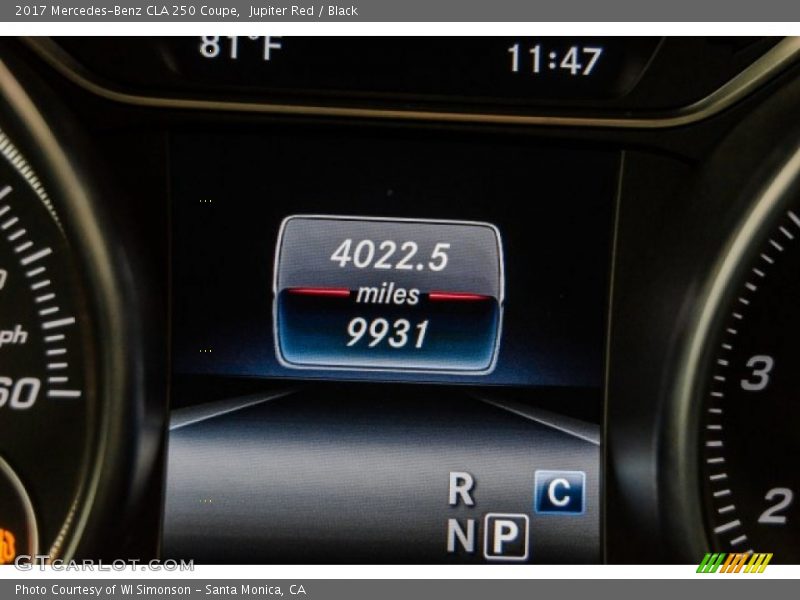Jupiter Red / Black 2017 Mercedes-Benz CLA 250 Coupe