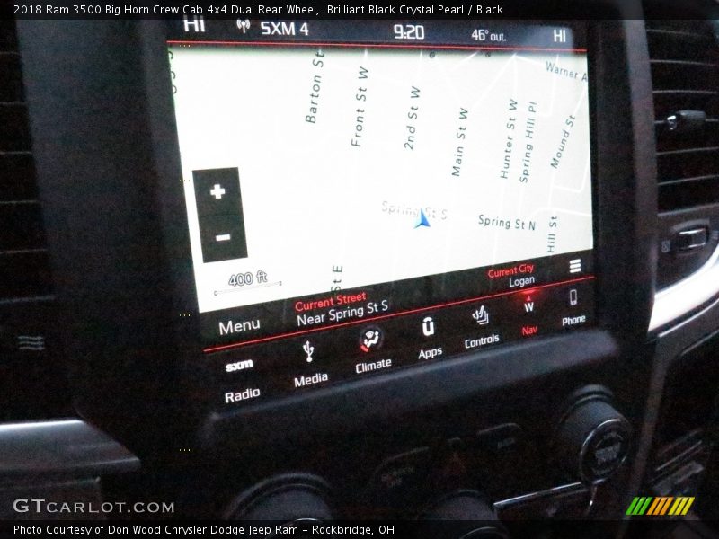 Brilliant Black Crystal Pearl / Black 2018 Ram 3500 Big Horn Crew Cab 4x4 Dual Rear Wheel