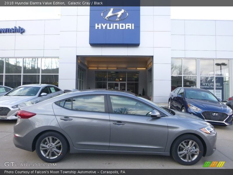 Galactic Gray / Black 2018 Hyundai Elantra Value Edition