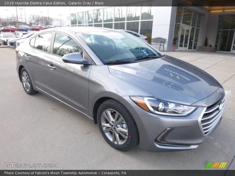 Galactic Gray / Black 2018 Hyundai Elantra Value Edition