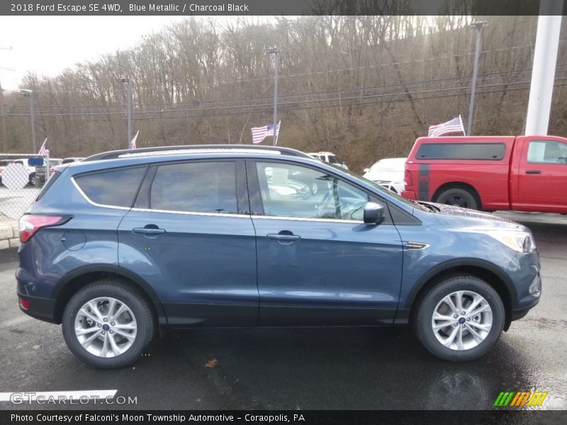 Blue Metallic / Charcoal Black 2018 Ford Escape SE 4WD