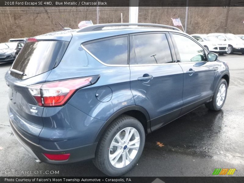Blue Metallic / Charcoal Black 2018 Ford Escape SE 4WD