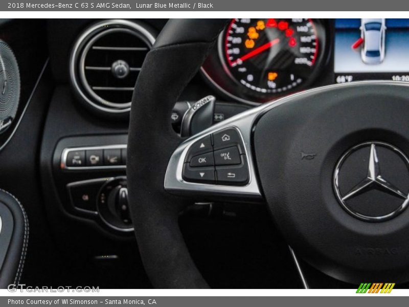 Lunar Blue Metallic / Black 2018 Mercedes-Benz C 63 S AMG Sedan