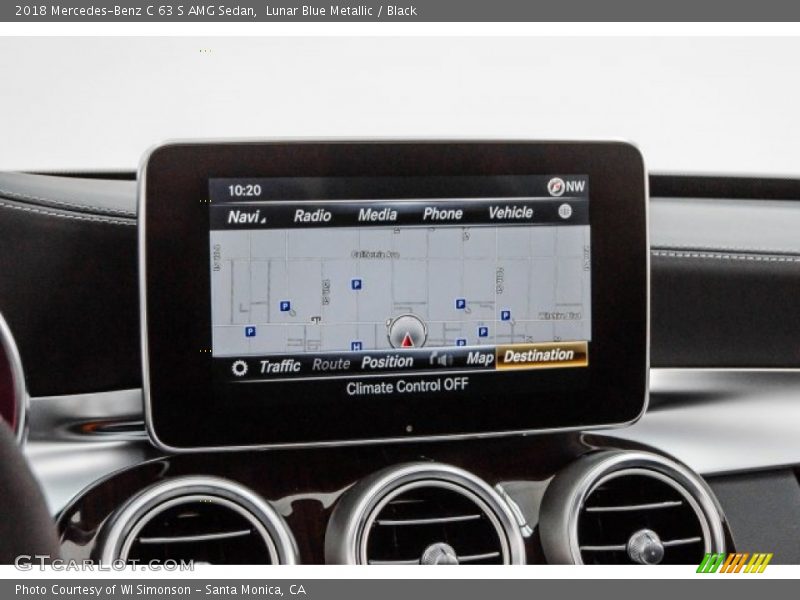 Navigation of 2018 C 63 S AMG Sedan