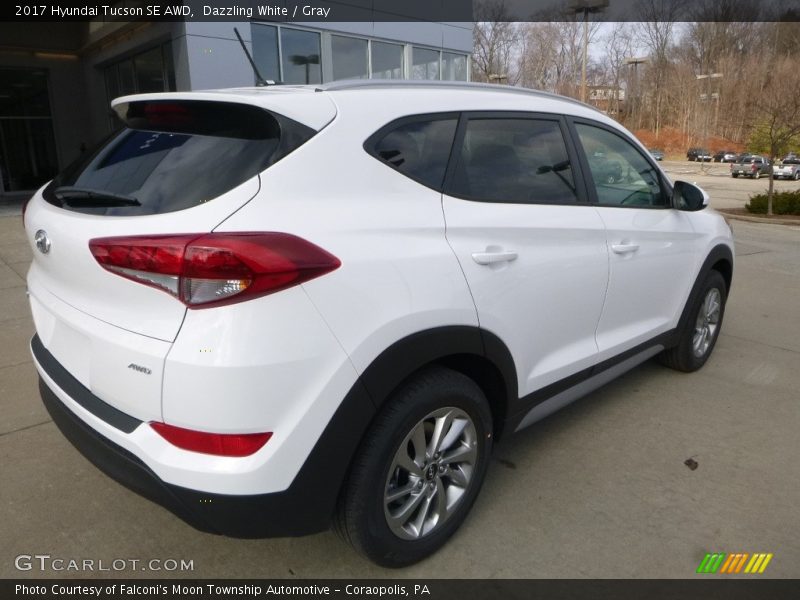 Dazzling White / Gray 2017 Hyundai Tucson SE AWD