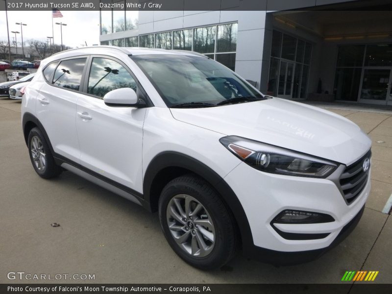 Dazzling White / Gray 2017 Hyundai Tucson SE AWD