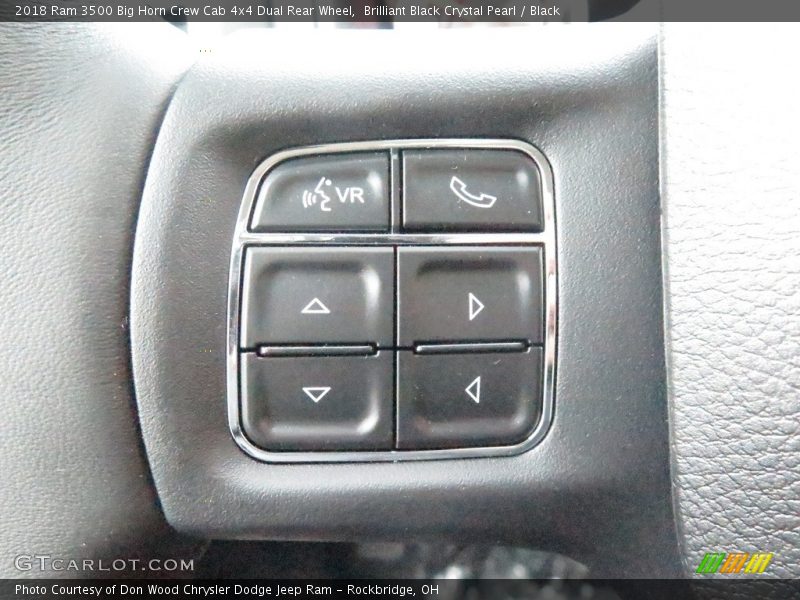 Brilliant Black Crystal Pearl / Black 2018 Ram 3500 Big Horn Crew Cab 4x4 Dual Rear Wheel