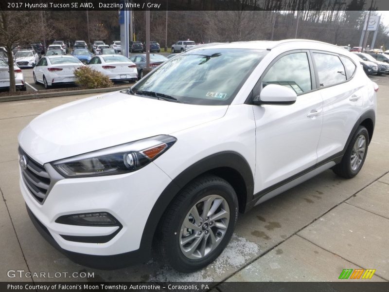 Dazzling White / Gray 2017 Hyundai Tucson SE AWD