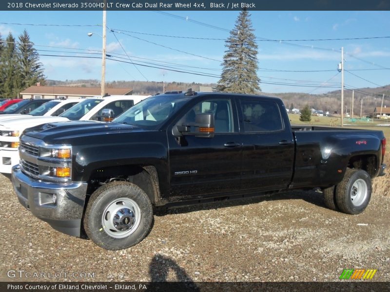 Black / Jet Black 2018 Chevrolet Silverado 3500HD LT Crew Cab Dual Rear Wheel 4x4