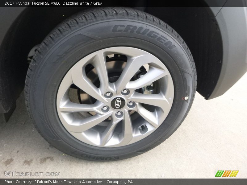 Dazzling White / Gray 2017 Hyundai Tucson SE AWD