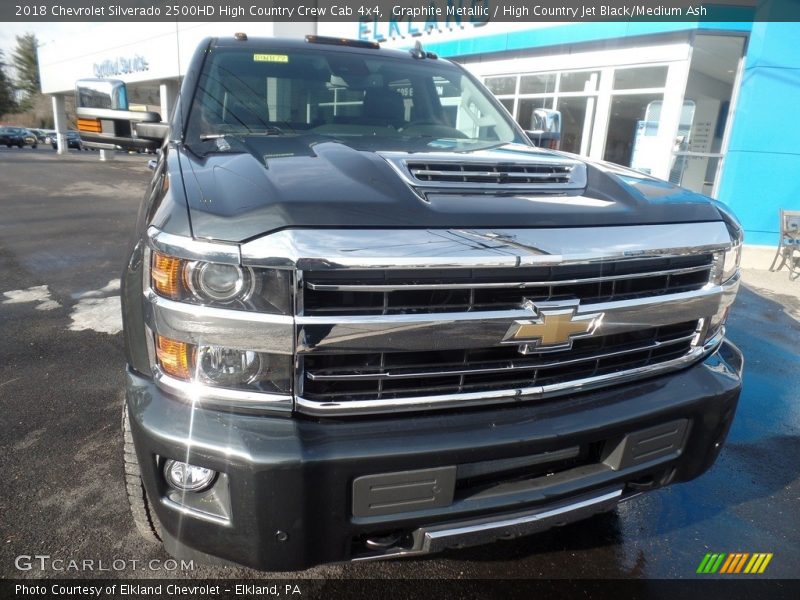 Graphite Metallic / High Country Jet Black/Medium Ash 2018 Chevrolet Silverado 2500HD High Country Crew Cab 4x4