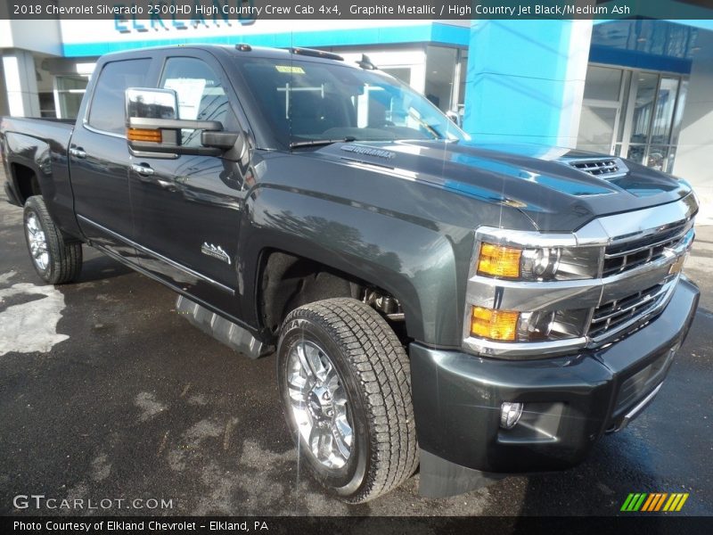 Graphite Metallic / High Country Jet Black/Medium Ash 2018 Chevrolet Silverado 2500HD High Country Crew Cab 4x4