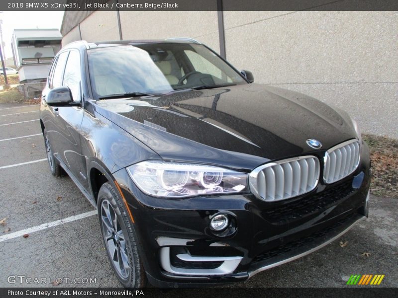 Jet Black / Canberra Beige/Black 2018 BMW X5 xDrive35i