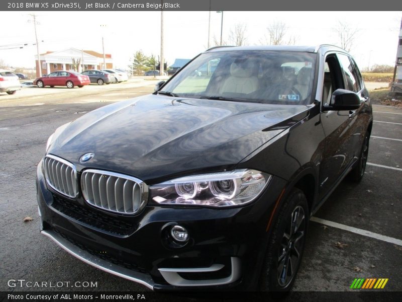 Jet Black / Canberra Beige/Black 2018 BMW X5 xDrive35i