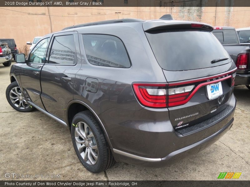 Bruiser Gray / Black 2018 Dodge Durango SXT AWD