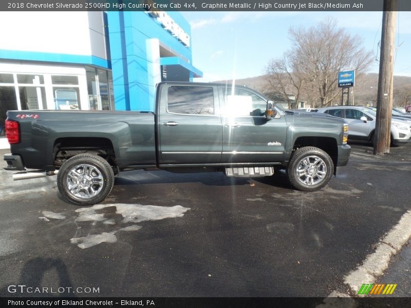 Graphite Metallic / High Country Jet Black/Medium Ash 2018 Chevrolet Silverado 2500HD High Country Crew Cab 4x4