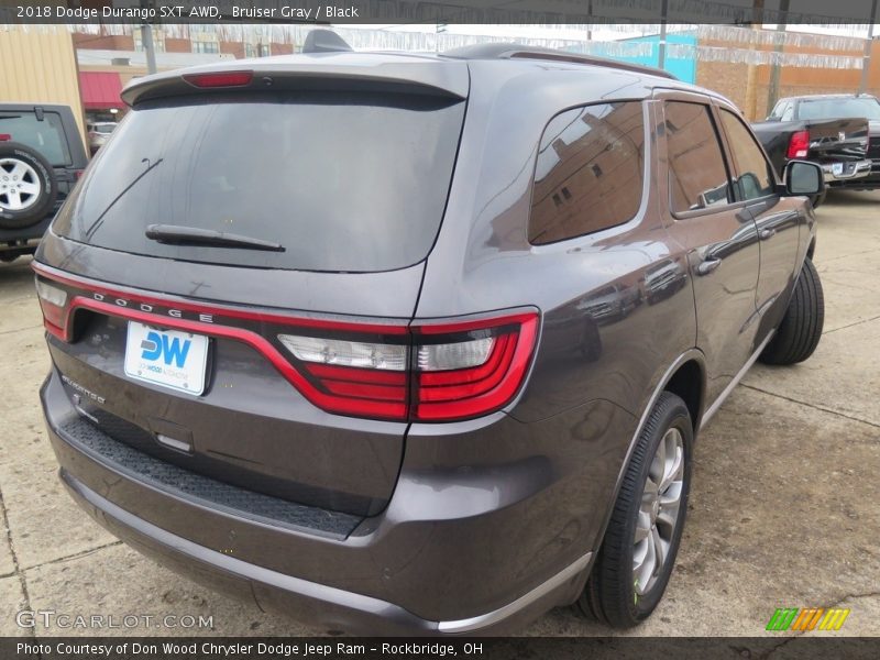 Bruiser Gray / Black 2018 Dodge Durango SXT AWD