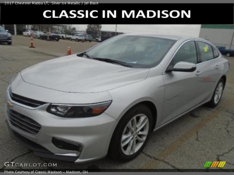 Silver Ice Metallic / Jet Black 2017 Chevrolet Malibu LT