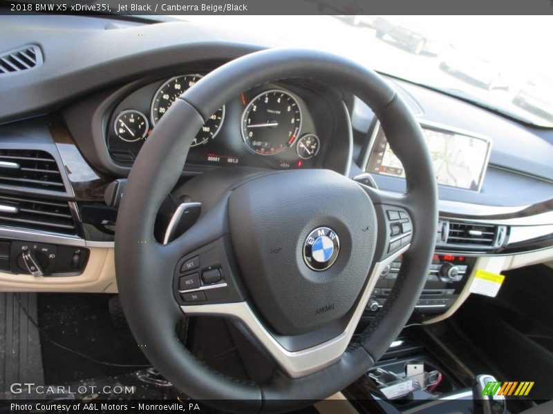 Jet Black / Canberra Beige/Black 2018 BMW X5 xDrive35i