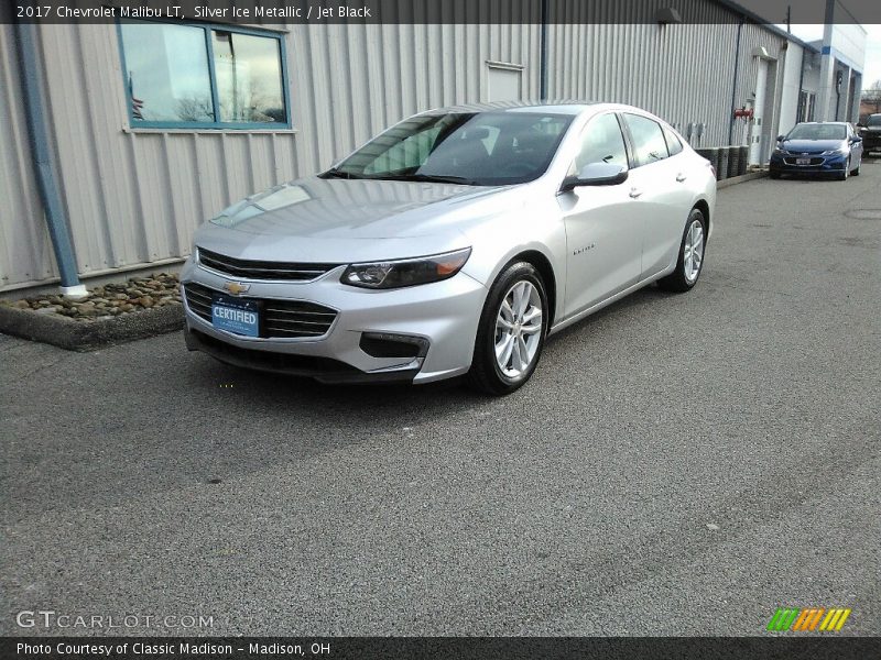 Silver Ice Metallic / Jet Black 2017 Chevrolet Malibu LT