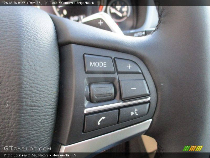Jet Black / Canberra Beige/Black 2018 BMW X5 xDrive35i