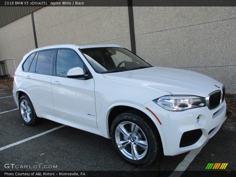 Alpine White / Black 2018 BMW X5 xDrive35i
