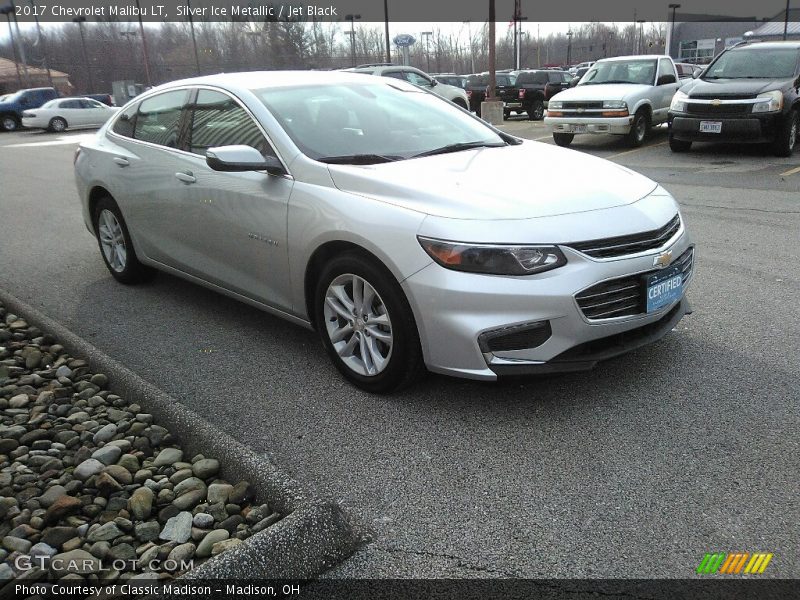 Silver Ice Metallic / Jet Black 2017 Chevrolet Malibu LT