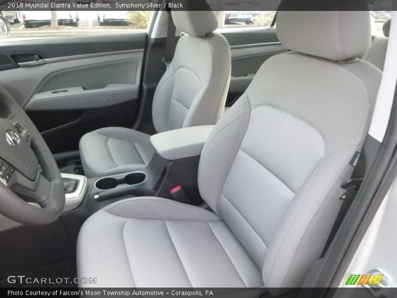 Symphony Silver / Black 2018 Hyundai Elantra Value Edition