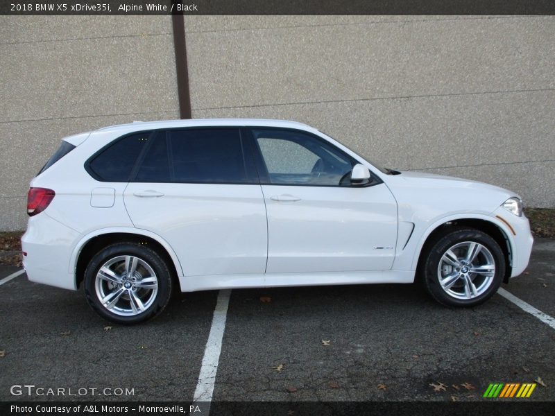 Alpine White / Black 2018 BMW X5 xDrive35i