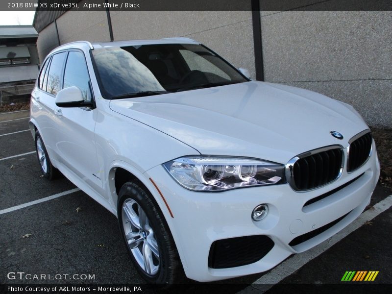Alpine White / Black 2018 BMW X5 xDrive35i