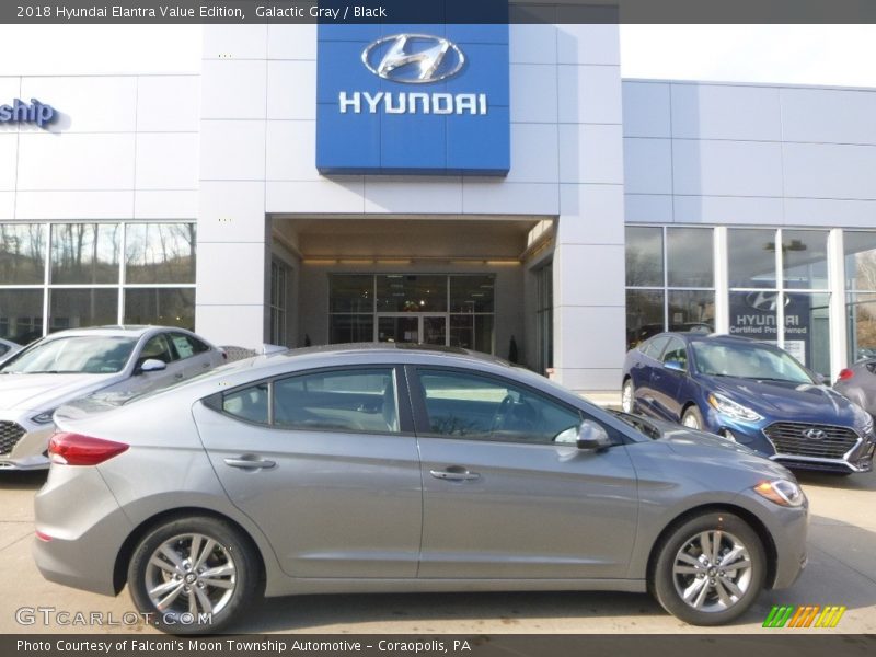 Galactic Gray / Black 2018 Hyundai Elantra Value Edition