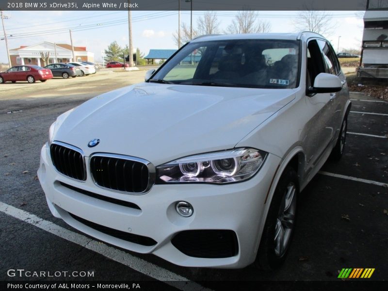 Alpine White / Black 2018 BMW X5 xDrive35i