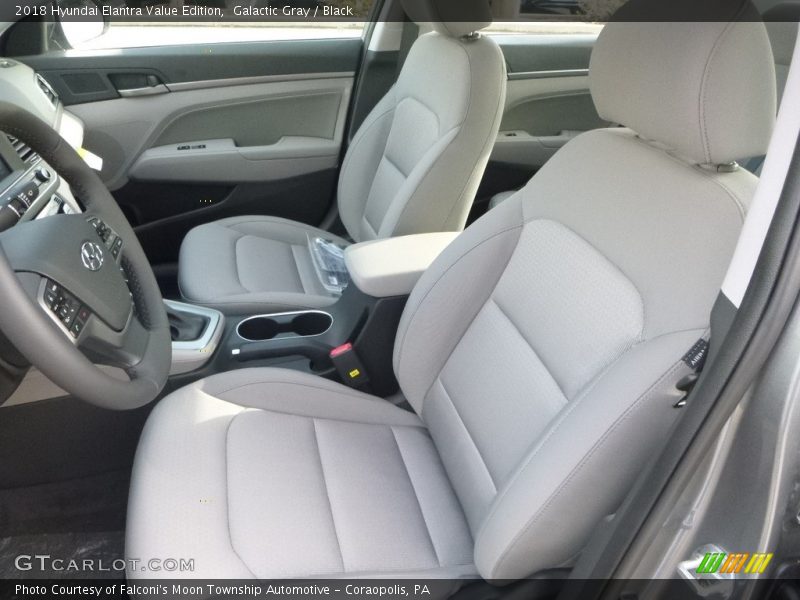 Galactic Gray / Black 2018 Hyundai Elantra Value Edition