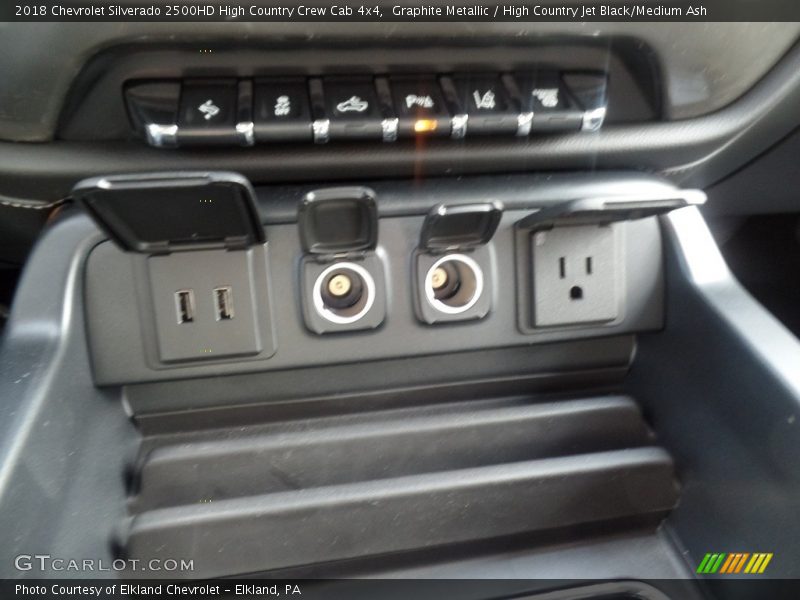 Graphite Metallic / High Country Jet Black/Medium Ash 2018 Chevrolet Silverado 2500HD High Country Crew Cab 4x4