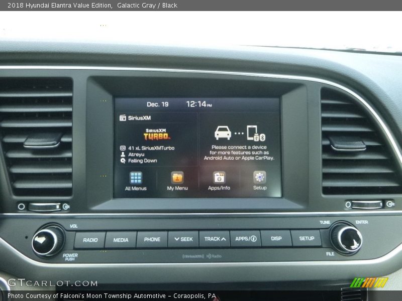 Galactic Gray / Black 2018 Hyundai Elantra Value Edition