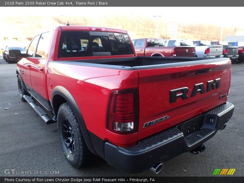 Flame Red / Black 2018 Ram 1500 Rebel Crew Cab 4x4