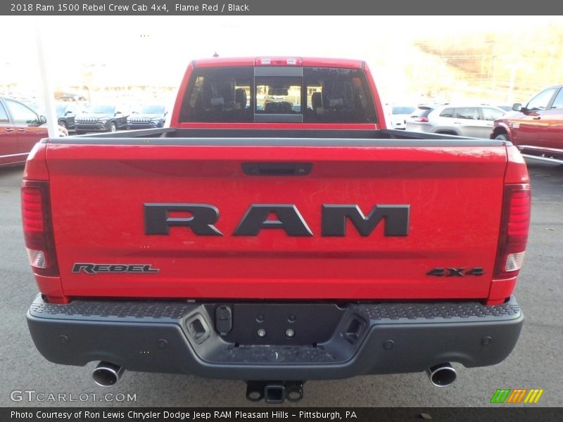 Flame Red / Black 2018 Ram 1500 Rebel Crew Cab 4x4