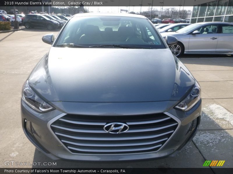 Galactic Gray / Black 2018 Hyundai Elantra Value Edition
