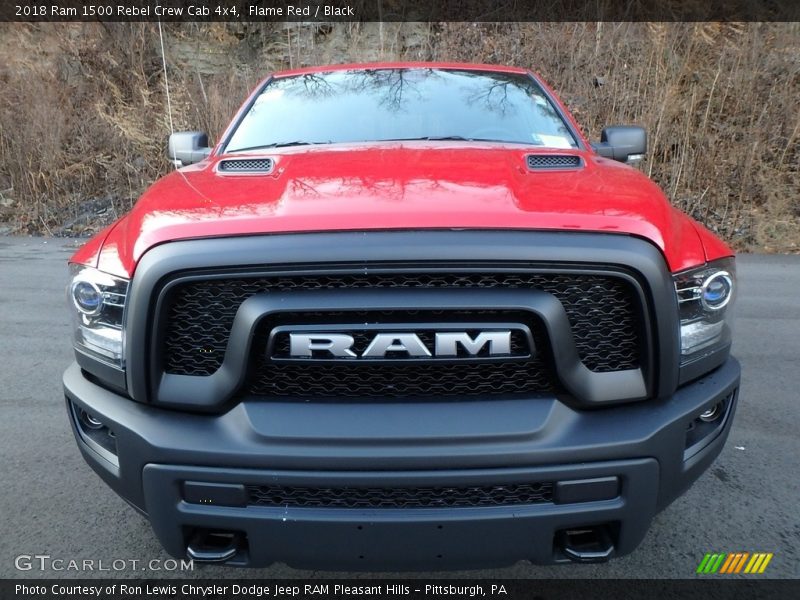 Flame Red / Black 2018 Ram 1500 Rebel Crew Cab 4x4