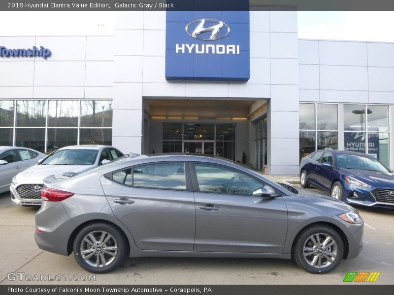 Galactic Gray / Black 2018 Hyundai Elantra Value Edition