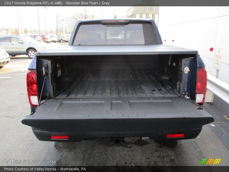 Obsidian Blue Pearl / Gray 2017 Honda Ridgeline RTL-E AWD