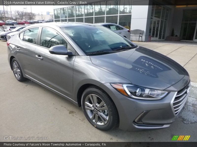 Galactic Gray / Black 2018 Hyundai Elantra Value Edition