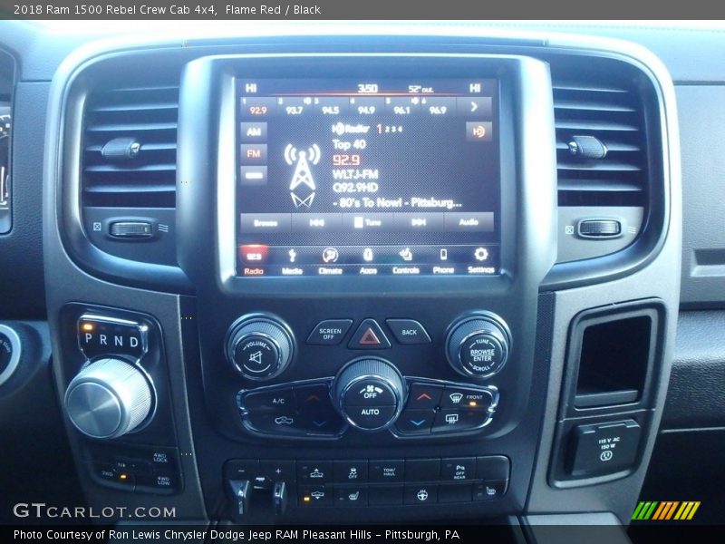 Controls of 2018 1500 Rebel Crew Cab 4x4