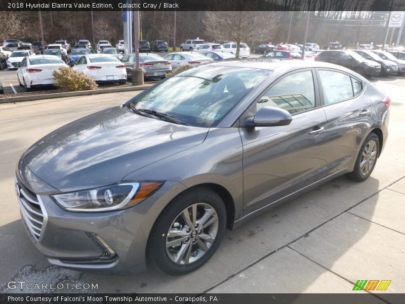 Galactic Gray / Black 2018 Hyundai Elantra Value Edition