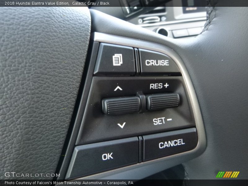 Galactic Gray / Black 2018 Hyundai Elantra Value Edition