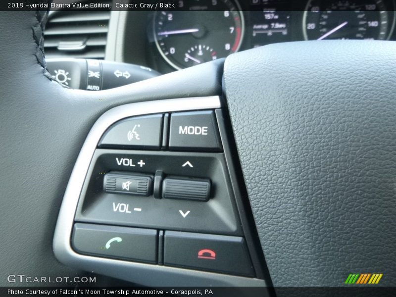 Galactic Gray / Black 2018 Hyundai Elantra Value Edition